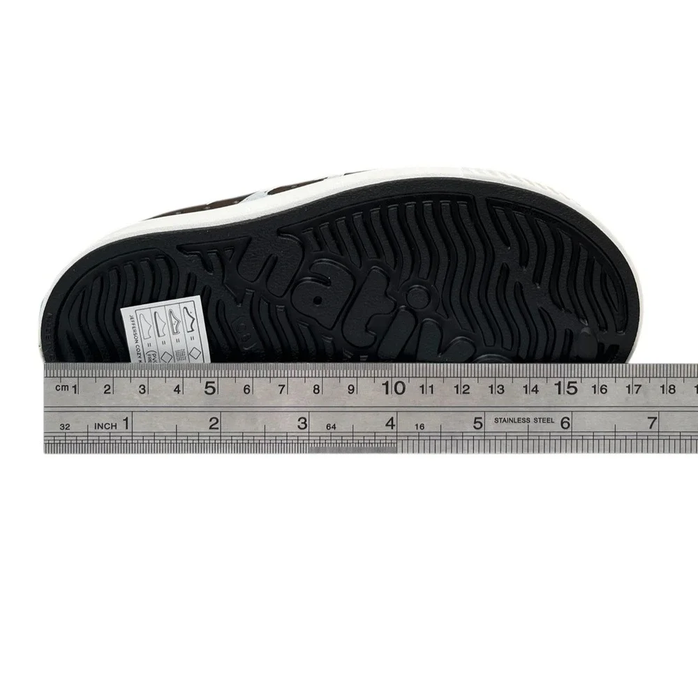 Native Jefferson Toddler Boys Slip-On Cozy Clogs Size‎ 8 Black-Blue Warm Shoes